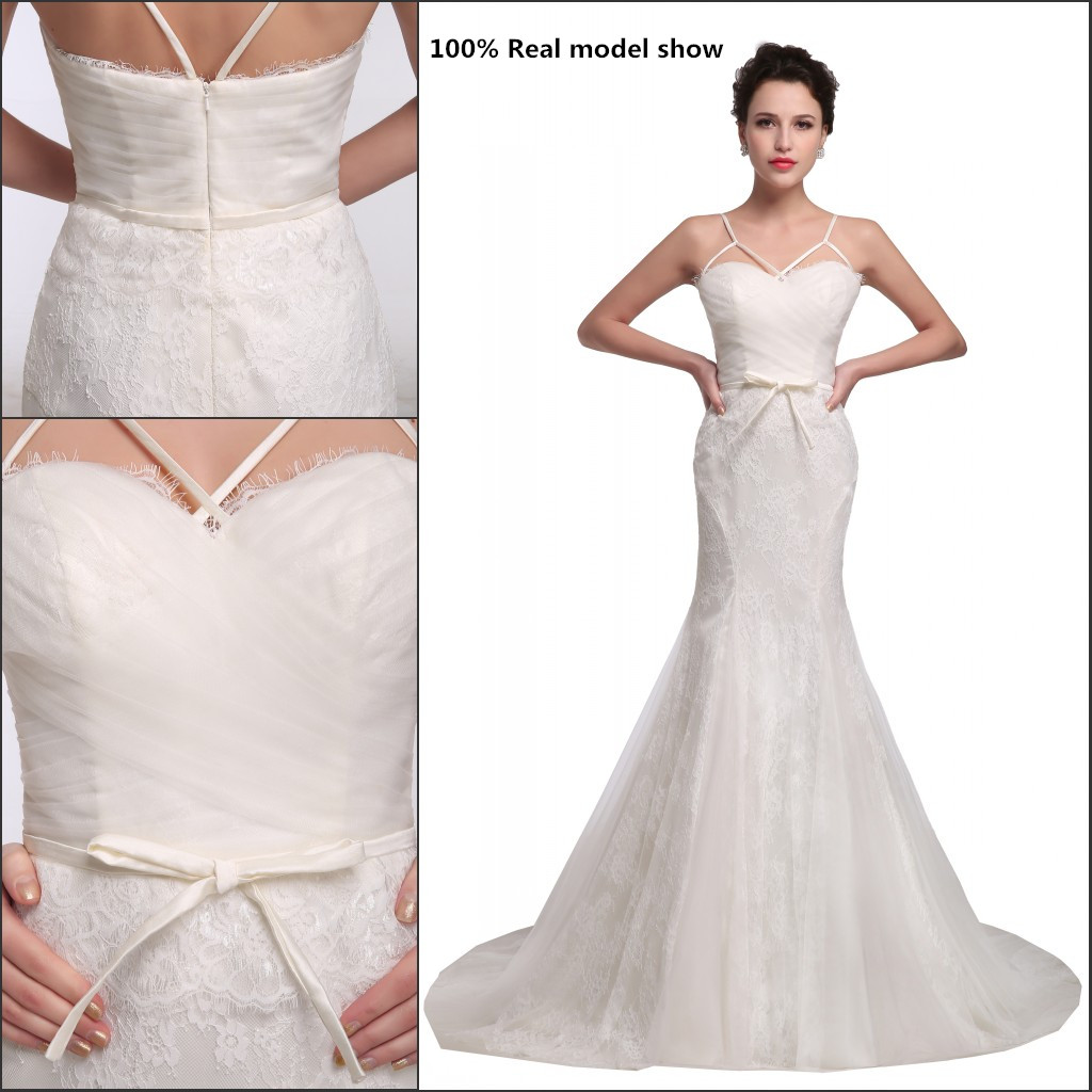 Bridal Gowns 2019 Mermaid Wedding Dresses Ivory Lace Wedding Gown Real pictures Sexy Beach Plus Size Wedding Dresse, Red
Bridal Gowns 2019 Mermaid Wedding Dresses Ivory Lace Wedding Gown Real pictures Sexy Beach Plus Size Wedding Dresse, Red