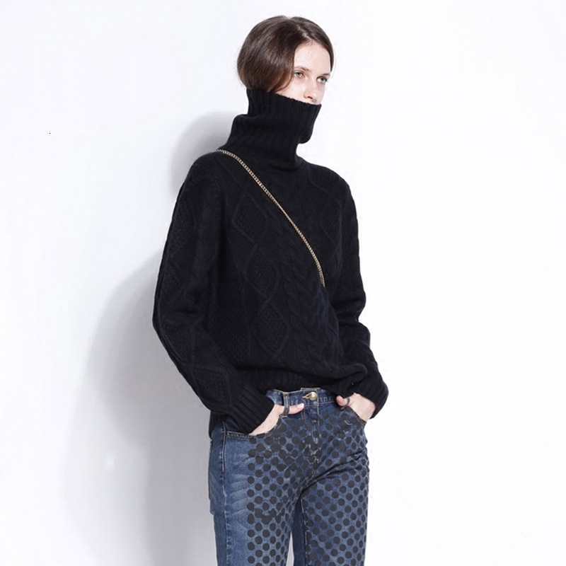 TAILOR SHEEP turtleneck sweater women winter cashmere jumpers wool knit bottom female long sleeve thick twist loose pullover V191129