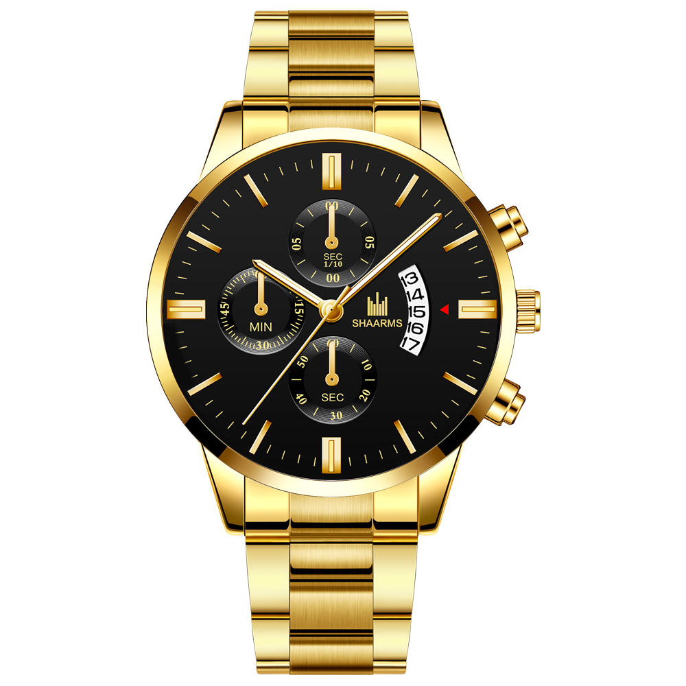 SHAARMS new fashion men's earth quartz watch popular simple steel belt trend table wholesale with calendar watch, Slivery;brown
SHAARMS new fashion men's earth quartz watch popular simple steel belt trend table wholesale with calendar watch, Slivery;brown