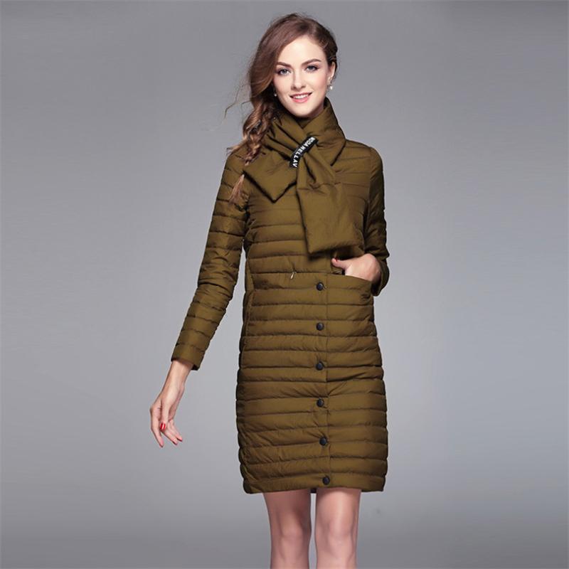 Long Ultra Light White Duck Down Jackets For Women Winter Autumn Women' Jacket With Scarf Slim Coat Female Parka WYQ897, Black
Long Ultra Light White Duck Down Jackets For Women Winter Autumn Women' Jacket With Scarf Slim Coat Female Parka WYQ897, Black