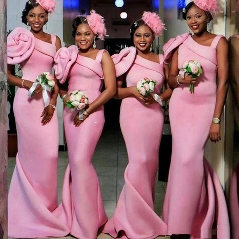 Pink Plus Size Bridesmaid Dresses One Shoulder Hand Made Flowers Maid Of Honor Gowns Satin Mermaid Girls Bridesmaid Gowns Cheap South Africa
Pink Plus Size Bridesmaid Dresses One Shoulder Hand Made Flowers Maid Of Honor Gowns Satin Mermaid Girls Bridesmaid Gowns Cheap South Africa