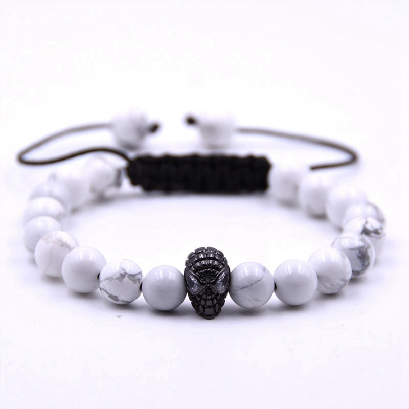 Adjustable Bracelet Lava Stone Essential Oil Diffuser Bracelet Braided Rope Stone Yoga Men's and Women's