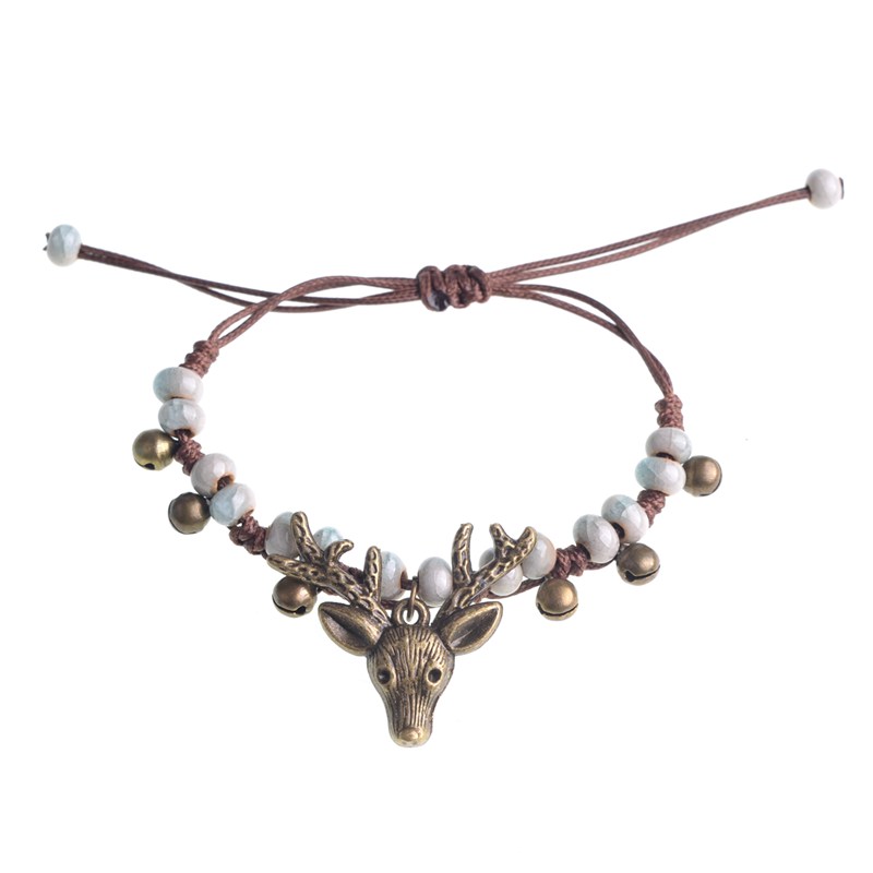 Crack glaze forest retro small elk bracelet female fashion popular new product