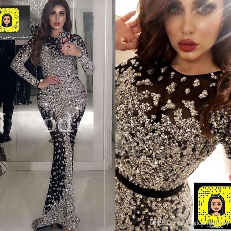 2020 Vintage Yousef Aljasmi Black Long Sleeve Mermaid Evening Dresses Major Beaded Prom Gowns robe de soiree Abendkleider, Hunter
2020 Vintage Yousef Aljasmi Black Long Sleeve Mermaid Evening Dresses Major Beaded Prom Gowns robe de soiree Abendkleider, Hunter