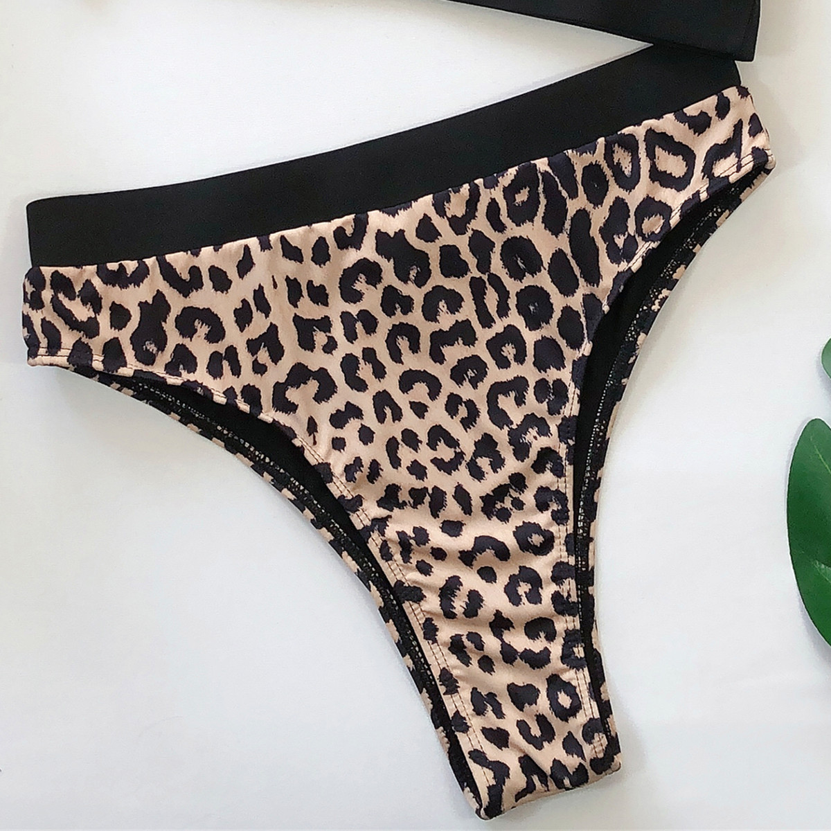women bathers 2020 Sexy Bikini Set One Shoulder Swimwear Women's Swimsuit Leopard Bikinis High Waist Beachwear Brazilian Biquini
