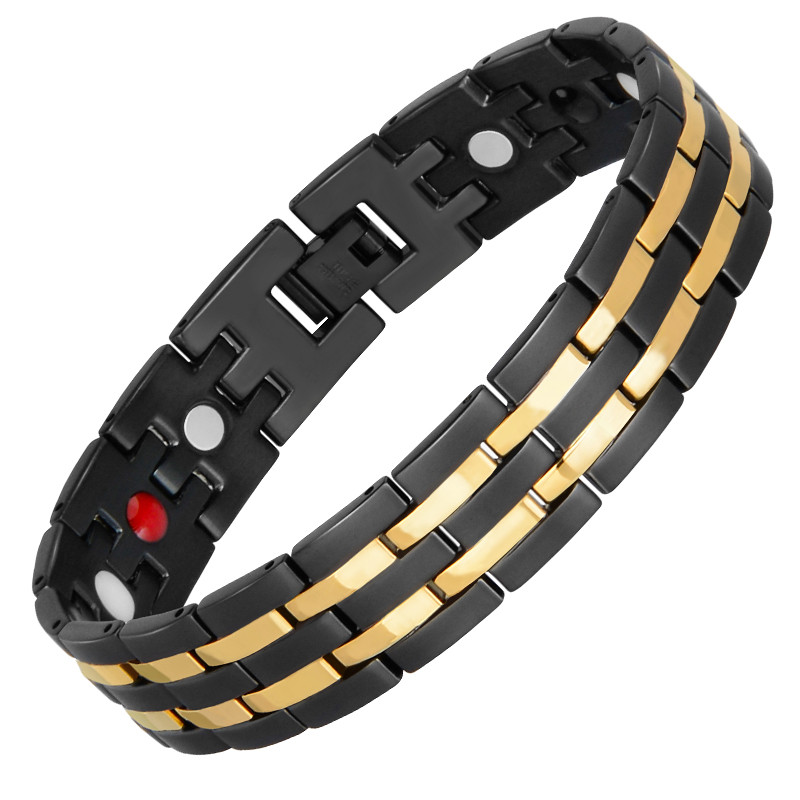 4 In 1 Bio Magnetic Bracelet Black Color IPG Golden Power Sports Bracelets For Men Energy Bangles Hand Chain
4 In 1 Bio Magnetic Bracelet Black Color IPG Golden Power Sports Bracelets For Men Energy Bangles Hand Chain