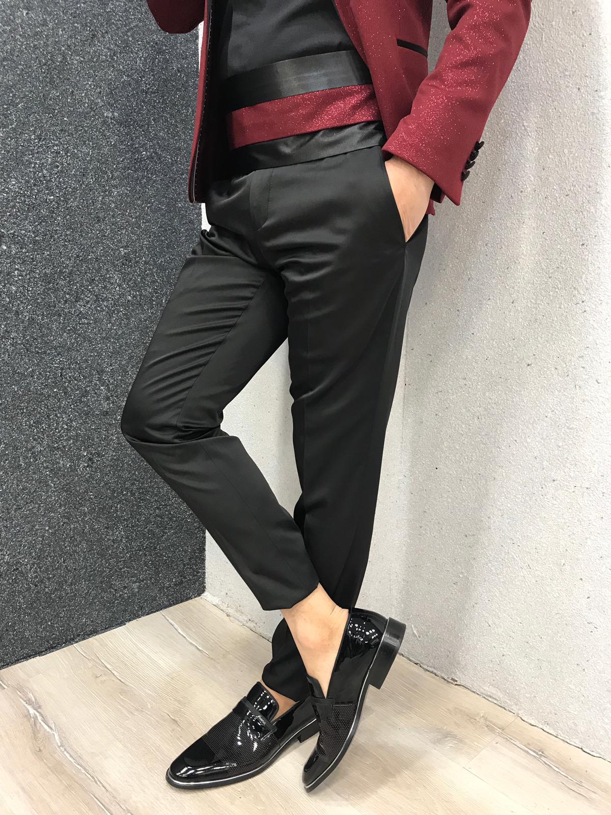 dark red shiny mens suits formal wedding tuxedos groomsmen bride men dinner suits leisure blazers outfits sets jacketspants