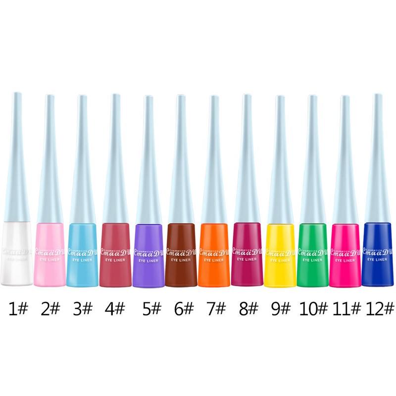 12 Color Matte Fast Dry Colorful Eyeliner Green White Liquid Eyeliner Pencil Lasting Waterproof Easy To Wear Eyes Makeup
12 Color Matte Fast Dry Colorful Eyeliner Green White Liquid Eyeliner Pencil Lasting Waterproof Easy To Wear Eyes Makeup