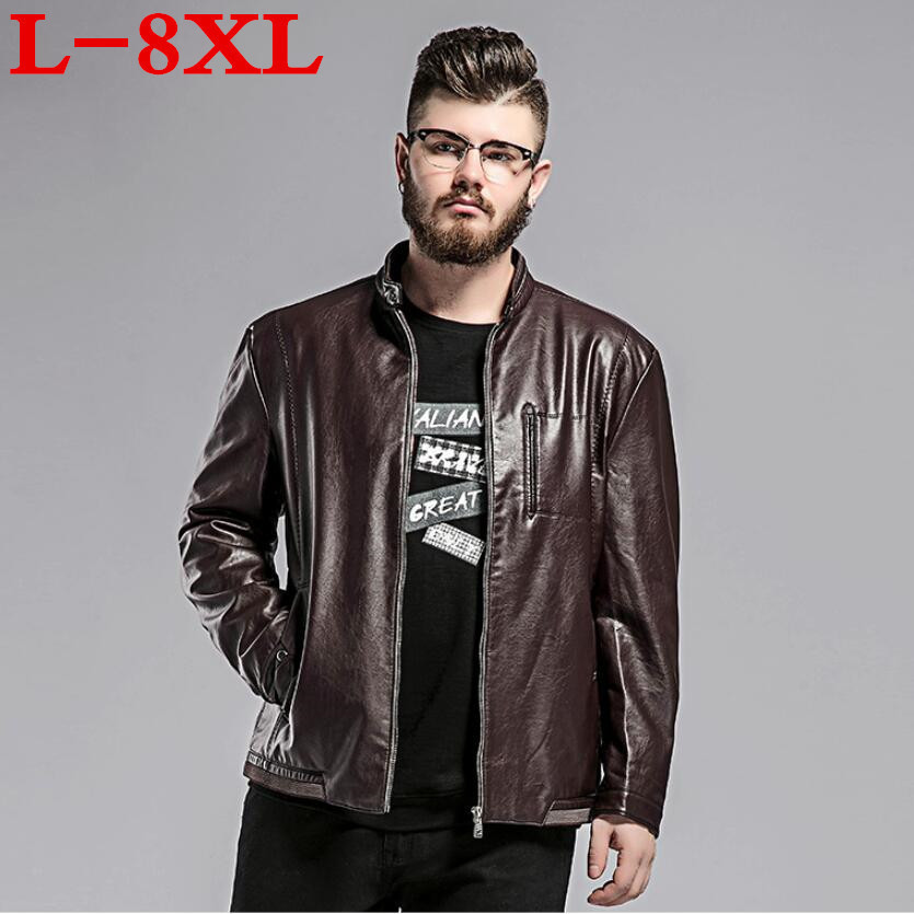 new plus size 8XL 7XL 6XL 5XL Autumn New Mens Leather Jacket Baseball PU Leather Coat Male Motorcycle Jacket chaquetas hombre
new plus size 8XL 7XL 6XL 5XL Autumn New Mens Leather Jacket Baseball PU Leather Coat Male Motorcycle Jacket chaquetas hombre