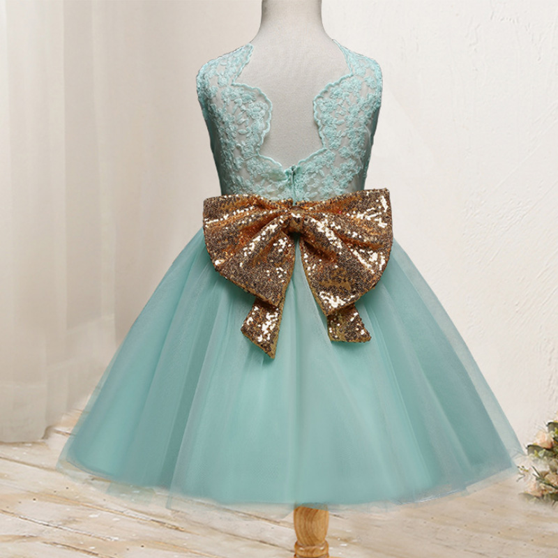 2020 Fashion Baby Girls Princess Designed Tutu Fluffy Party Dress Sleeveless Backless Cute Clothing Children Wedding Party Gifts