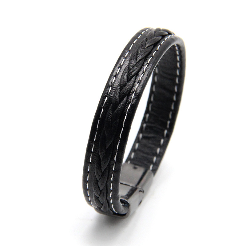 New Men Jewelry Punk Black Brown Braided Leather Bracelet for Men Magnetic Clasp Bangles Gifts
New Men Jewelry Punk Black Brown Braided Leather Bracelet for Men Magnetic Clasp Bangles Gifts