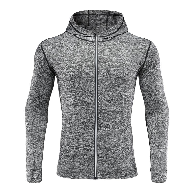 Long Sleeve Full Zipper Reflective Men Running Jackets Fitness Outdoor Sport Clothing Coat Shirts Sweatshirt Hooded Jacket Shirt, Zp1931 light gray
Long Sleeve Full Zipper Reflective Men Running Jackets Fitness Outdoor Sport Clothing Coat Shirts Sweatshirt Hooded Jacket Shirt, Zp1931 light gray