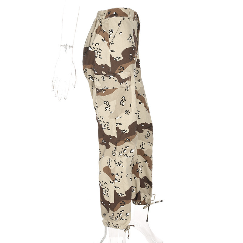 Leopard Camouflage Cargo 2019 Women Street Joggers Camo Sweatpants Femme Pantalons Hip Hop Clothes Track Pants Mujer C19040801