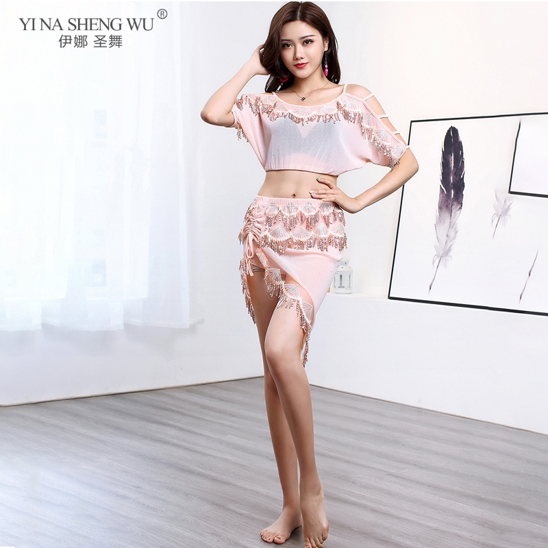Belly Dance Costume Sequin 2pcs Top Skirt Set Woman Belly Dancing Top & Sequin Short Skirt Dance Performance Wear Adult, Pink 2pcs
Belly Dance Costume Sequin 2pcs Top Skirt Set Woman Belly Dancing Top & Sequin Short Skirt Dance Performance Wear Adult, Pink 2pcs