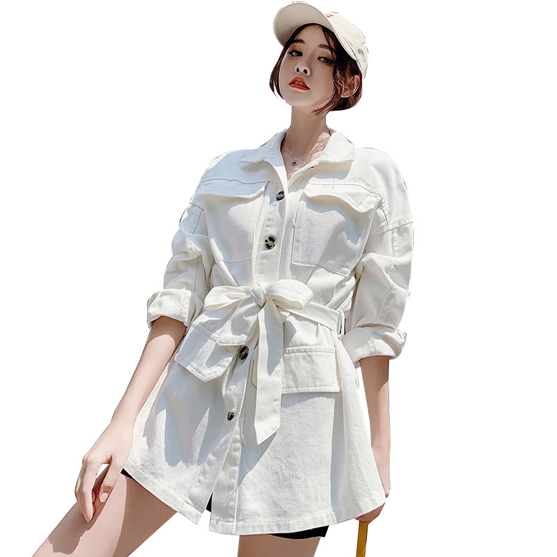 YUZACDWX 2020 fashion Denim Windbreaker Long Trench Autumn Female Coat Outerwear For Women Casaco Feminino Overcoat Cloak Tunic, Picture color
YUZACDWX 2020 fashion Denim Windbreaker Long Trench Autumn Female Coat Outerwear For Women Casaco Feminino Overcoat Cloak Tunic, Picture color