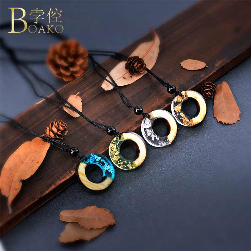 Pendant Necklaces Women Necklace Handmade Wood Round Sweater Choker Long Chain Ethnic Boho Multicolor Smoke Style Resin Gift
Pendant Necklaces Women Necklace Handmade Wood Round Sweater Choker Long Chain Ethnic Boho Multicolor Smoke Style Resin Gift