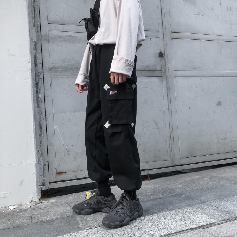Men Harajuku Cargo Pants 2020 Autumn Overalls High Waist Streetwear Baggy Sweatpants Couple Casual Korean Joggers Pants, Black
Men Harajuku Cargo Pants 2020 Autumn Overalls High Waist Streetwear Baggy Sweatpants Couple Casual Korean Joggers Pants, Black