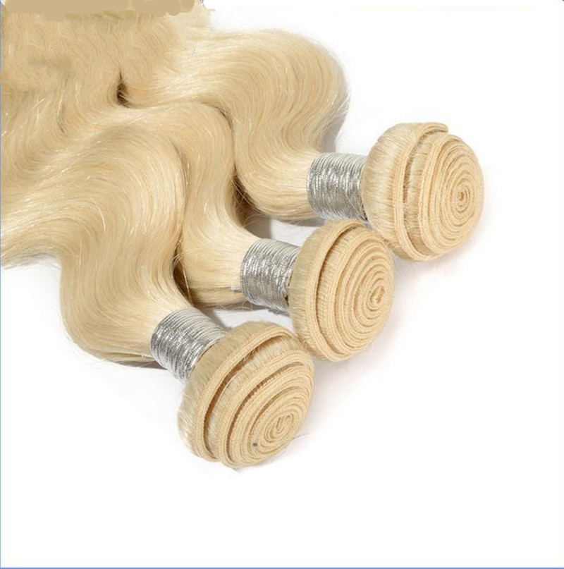 830inch grade 10a 4pcs 50g 100 human hair straight brazillian body wave blonde human hair bundles blonde color virgin remy hair weft