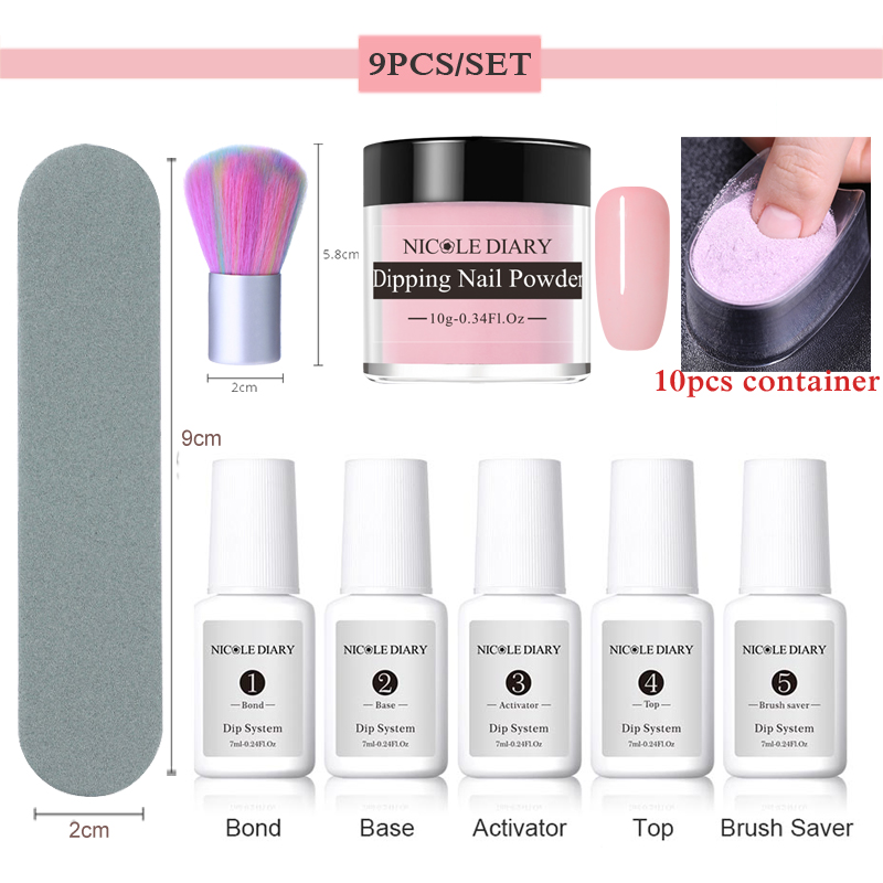 Hot 9pcs/set Nail Powder Set Dipping Dip French Glitter Shinning Nail Glitter Without Lamp Cure Dip Chrome Kit
Hot 9pcs/set Nail Powder Set Dipping Dip French Glitter Shinning Nail Glitter Without Lamp Cure Dip Chrome Kit
