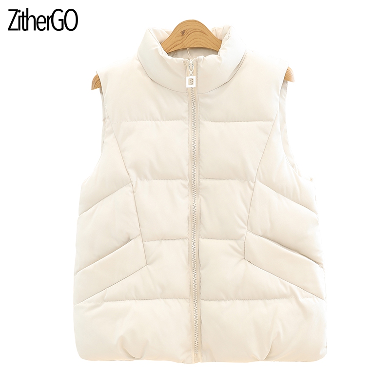ZitherGo 2019 autumn winter women vest Jacket female sleeveless short coat women jacket waistcoat high quality sleeveless coat, Beige
ZitherGo 2019 autumn winter women vest Jacket female sleeveless short coat women jacket waistcoat high quality sleeveless coat, Beige