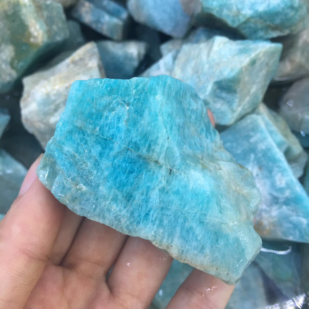 1pc Big size Natural raw amazonite rough amazon stone natural quartz crystals mineral energy stone for healing4407209