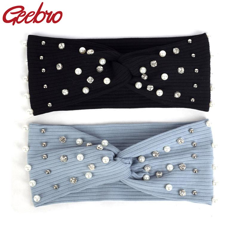 Geebro Woman Solid Diamonds Pearls Ribbed Headbands For Ladies Soft Stretch Bow Knotted Cotton Head Wrap Hair bands Accessories
Geebro Woman Solid Diamonds Pearls Ribbed Headbands For Ladies Soft Stretch Bow Knotted Cotton Head Wrap Hair bands Accessories