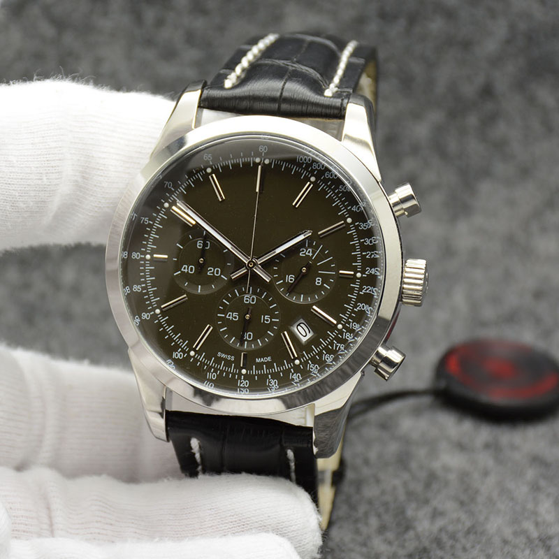 Wise Choice Transocean Men Watch 44MM Quartz Chronograph Date Mens Watches Excellent Wrtistwatches Black Dial and Leather Strap
Wise Choice Transocean Men Watch 44MM Quartz Chronograph Date Mens Watches Excellent Wrtistwatches Black Dial and Leather Strap