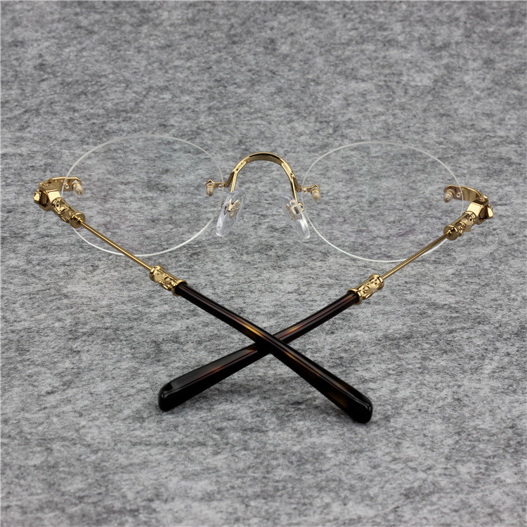 Wholesale-Retro-vintage round fashion unisex plano eyeglasses rimless glasses frame52-25-140prescglasses exqusite metal logo fullset cas
Wholesale-Retro-vintage round fashion unisex plano eyeglasses rimless glasses frame52-25-140prescglasses exqusite metal logo fullset cas