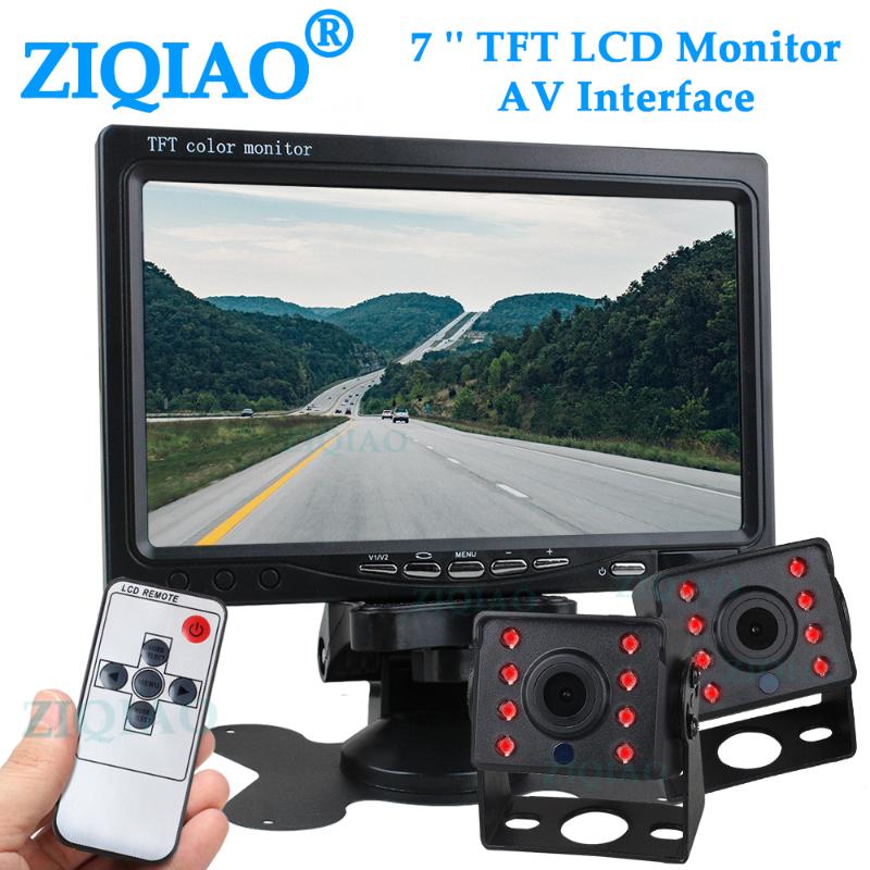 ZIQIAO 7 Inch TFT LCD Car Monitor Infrared Spare Rear View Reverse Camera Kit for 12-24V Bus Truck Trailer CCTV
ZIQIAO 7 Inch TFT LCD Car Monitor Infrared Spare Rear View Reverse Camera Kit for 12-24V Bus Truck Trailer CCTV