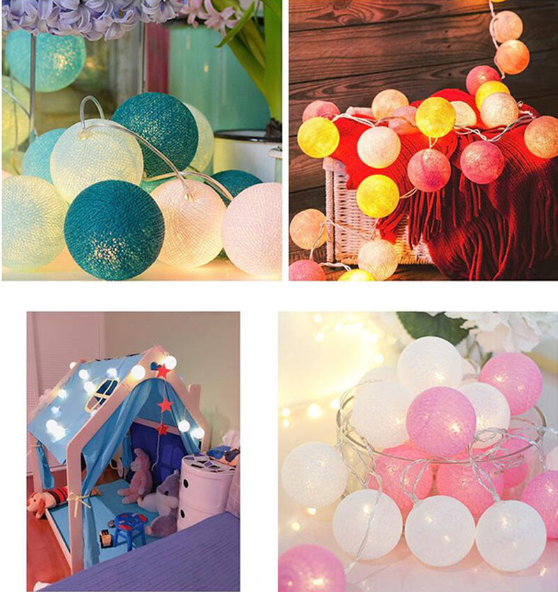 3M 20LEDs Cotton Ball String Fairy Lights Globe Decor Lamp For Party Wedding Christmas
3M 20LEDs Cotton Ball String Fairy Lights Globe Decor Lamp For Party Wedding Christmas