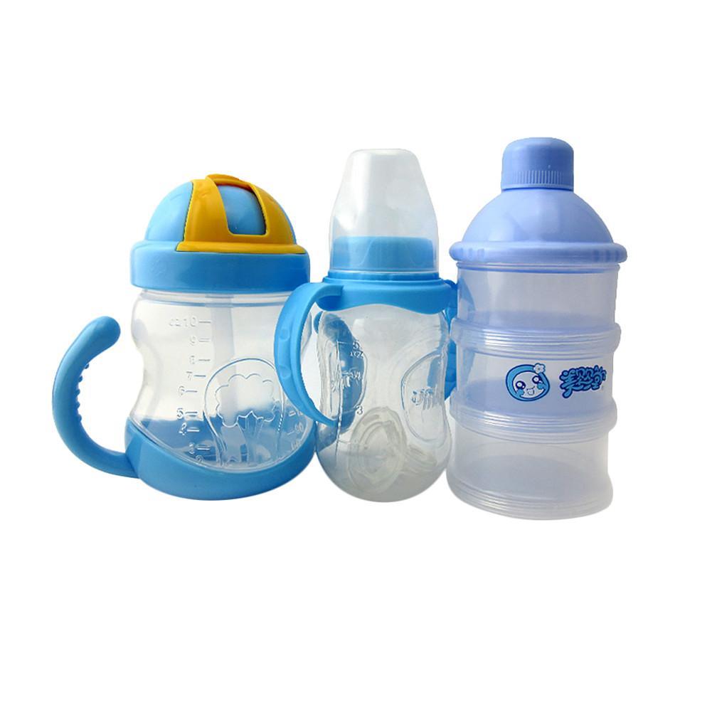 7PCS/Pack Cotton Cartoon Bib Teether Baby Comfort Pacifier Chain Supplement Bottle Set Baby Pacifiers And Accessories