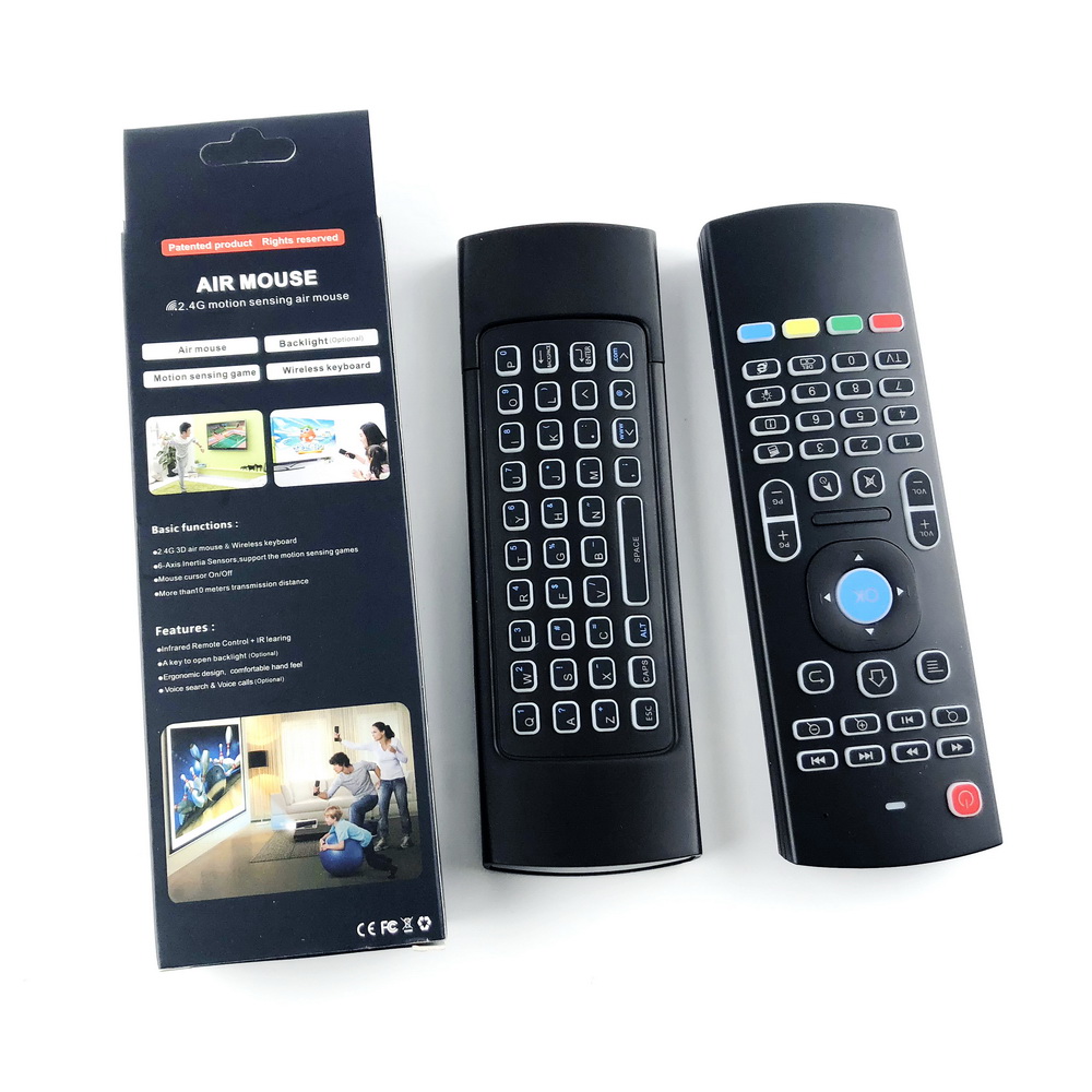 

Mini MX3 Air Mouse Backlight X8 2.4G Wireless Keyboard IR Learning Fly Air Mouse Backlit Remote Control For Android TV Box