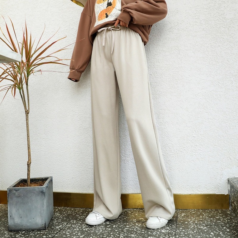 Wide Leg Pants Women Spring and Autumn High Waist Pants New Loose Fashion Casual Elastic Waist, Black
Wide Leg Pants Women Spring and Autumn High Waist Pants New Loose Fashion Casual Elastic Waist, Black