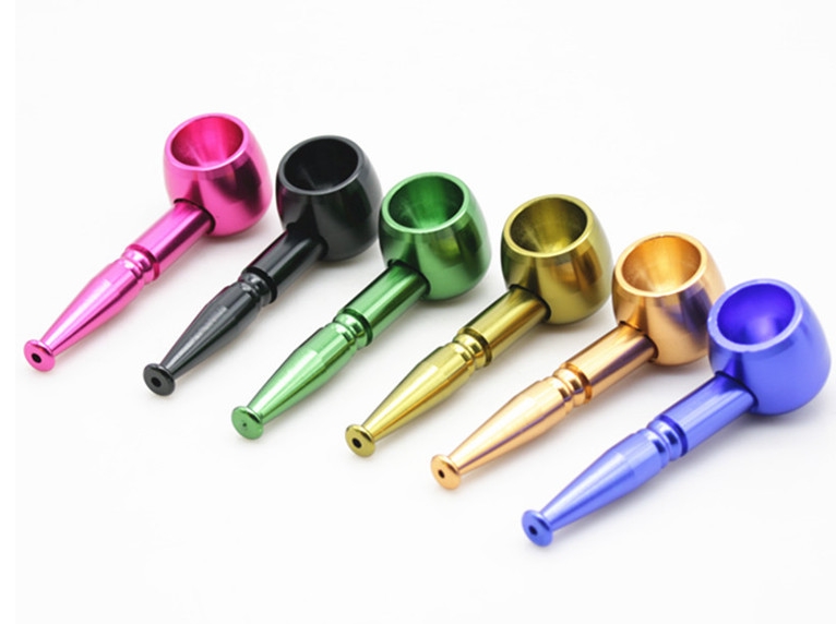 Aluminum Alloy Colorful Smoking Pot Pipes 94.5mm Length Portable Metal Jamaica Tobacco Cigarette Pipes for Dry Herb
Aluminum Alloy Colorful Smoking Pot Pipes 94.5mm Length Portable Metal Jamaica Tobacco Cigarette Pipes for Dry Herb