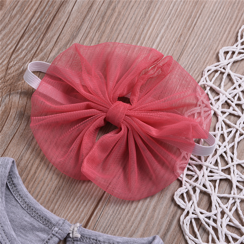 Infant baby girls swan dot rompers with bow headband lace Tulle jumpsuits bodysuit onesies fashion boutique kids clothes 0-24M B11