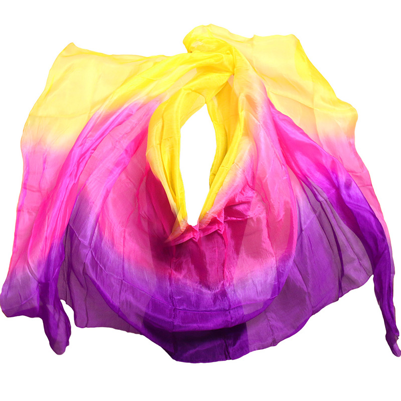 high quality 100% Silk 1pc dance veils handmade natural silk belly dance veil yellow+rose+purple 250*114 cm accessories, As pic
high quality 100% Silk 1pc dance veils handmade natural silk belly dance veil yellow+rose+purple 250*114 cm accessories, As pic