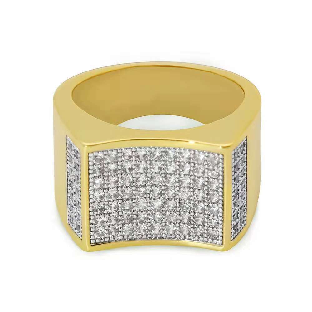 Wholesale- diamonds cluster ring for men gold rings full diamond real gold plated luxury designer jewelry gifts for bf gift box packaging
Wholesale- diamonds cluster ring for men gold rings full diamond real gold plated luxury designer jewelry gifts for bf gift box packaging