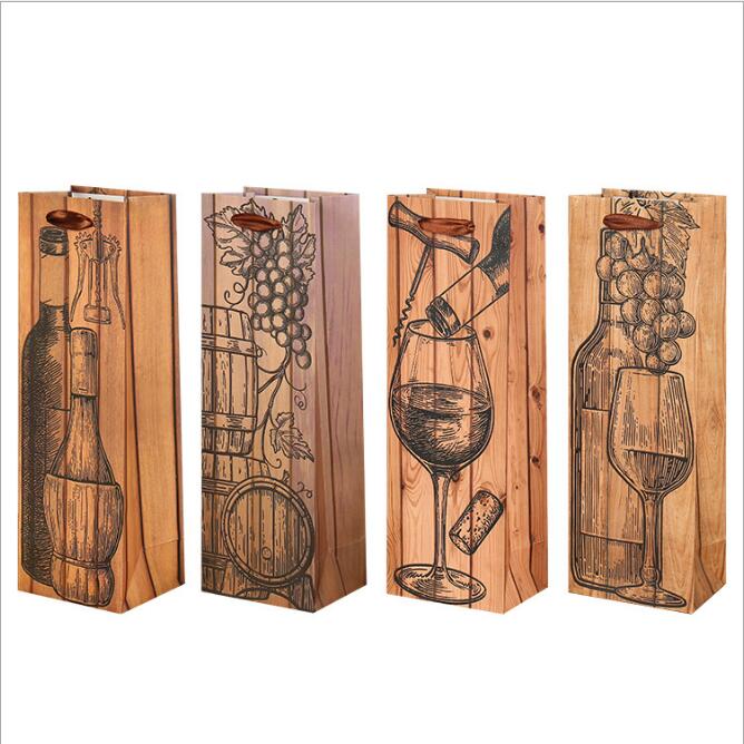 12pcs 11.5x9x35cm Paper Wine Bags Red Black gift bag single wine paper bag thickening holiday gift Christmas wholesale
12pcs 11.5x9x35cm Paper Wine Bags Red Black gift bag single wine paper bag thickening holiday gift Christmas wholesale