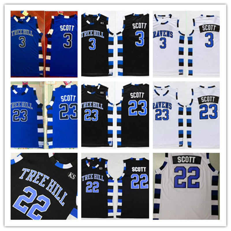 Mens One Tree Hill #23 Nathan Scott Basketball Jersey #3 Lucas Scott Mens One Tree Hill Ravens Movie Basketball Jersey S-3XL, Black
Mens One Tree Hill #23 Nathan Scott Basketball Jersey #3 Lucas Scott Mens One Tree Hill Ravens Movie Basketball Jersey S-3XL, Black