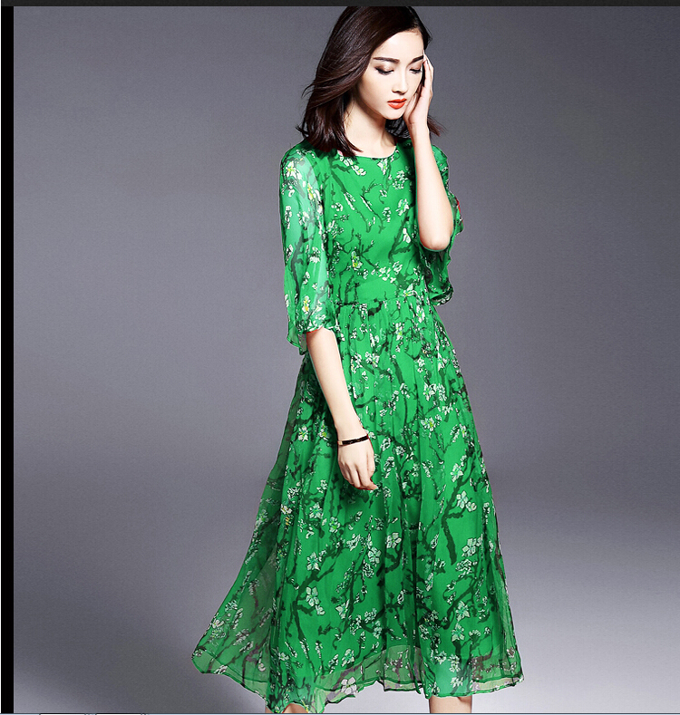 3xl Plus size Vintage Dress Mori Girl Spring Summer Fashion Elegant Noble Print Silk slim OL dress Women Party Dresses Vestidos, Green
3xl Plus size Vintage Dress Mori Girl Spring Summer Fashion Elegant Noble Print Silk slim OL dress Women Party Dresses Vestidos, Green