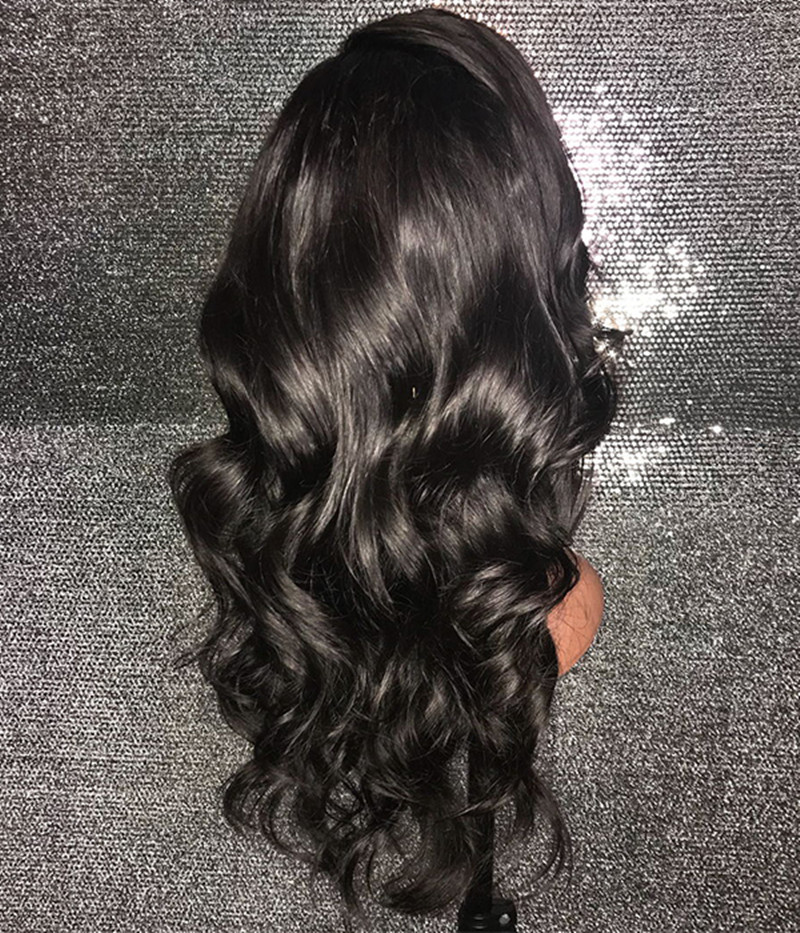 HD lace frontal human hair wig body wave brazilian short long full wavy lace front wigs for black women loose wave wig