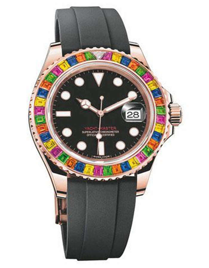 Luxury fashion classic men rose gold and black diamond ring 116695 40mm rubber watchband automatic mechanical waterproof men's watch, Camel
Luxury fashion classic men rose gold and black diamond ring 116695 40mm rubber watchband automatic mechanical waterproof men's watch, Camel
