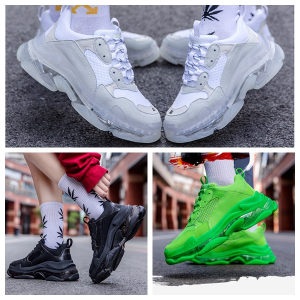 New Fashion Triple S Sneakers Mens Women Casual Shoes Pairs 17Fw Triple S Clear Sole White Black Green Pink Sports Outdoor Dad Shoe, 30
New Fashion Triple S Sneakers Mens Women Casual Shoes Pairs 17Fw Triple S Clear Sole White Black Green Pink Sports Outdoor Dad Shoe, 30