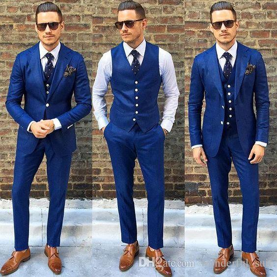 Hot Sales Royal Blue Groomsmen Tuxedos 2017 Handmade Best Men Suits For Weddings Men's Formal Prom Suits( Jacket+Pants+Vest+Tie), White
Hot Sales Royal Blue Groomsmen Tuxedos 2017 Handmade Best Men Suits For Weddings Men's Formal Prom Suits( Jacket+Pants+Vest+Tie), White