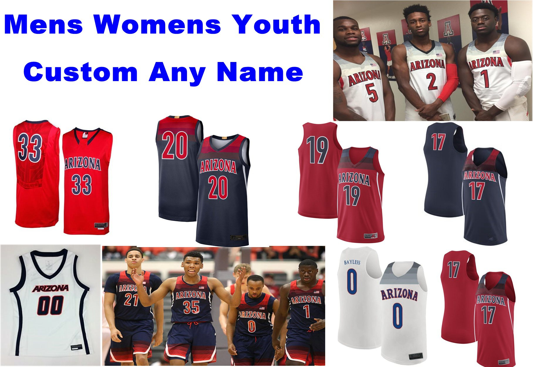 Arizona Wildcats Jerseys Jemarl Baker Jr.Jersey Brown DesJardins Doutrive Stone Gettings College Basketball Jerseys Mens Customize Stitched, Womens red stripes
Arizona Wildcats Jerseys Jemarl Baker Jr.Jersey Brown DesJardins Doutrive Stone Gettings College Basketball Jerseys Mens Customize Stitched, Womens red stripes