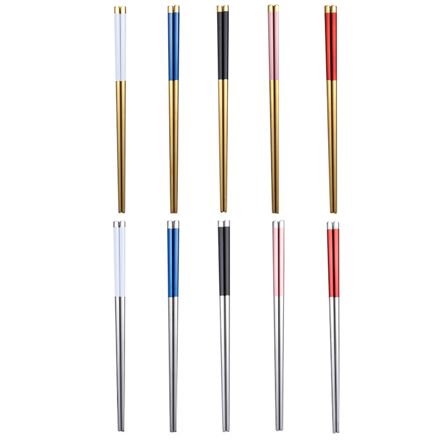 Stainless Steel Chopsticks Metal Chop Sticks Tableware Silver Gold Multicolor Tableware Wedding Party Festival Supplies JK2007KD
Stainless Steel Chopsticks Metal Chop Sticks Tableware Silver Gold Multicolor Tableware Wedding Party Festival Supplies JK2007KD