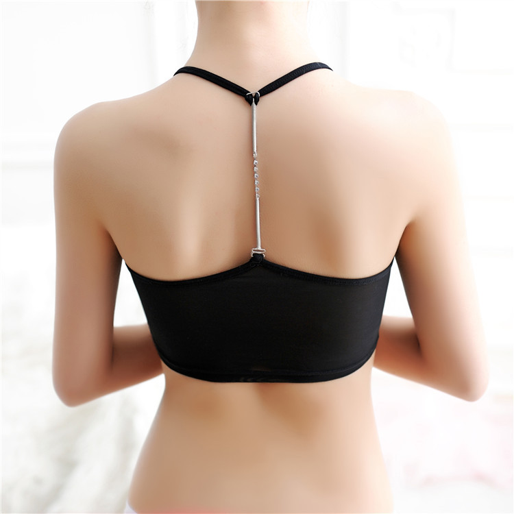 Women Casual Diamond Strap Stretch Sleeping brassiere Push Up Fashion Tank Top wireless crop top, White
Women Casual Diamond Strap Stretch Sleeping brassiere Push Up Fashion Tank Top wireless crop top, White