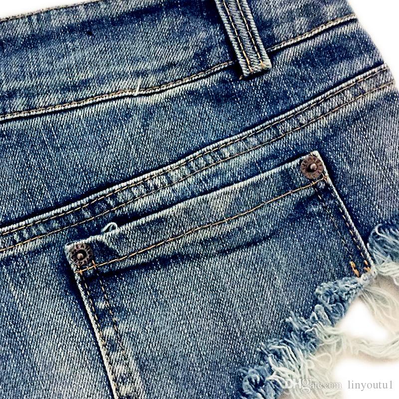 2020 Summer Beach Sexy Low Waist Tassel Denim Short Jeans Mini Skinny Club DJ Dance Shorts New