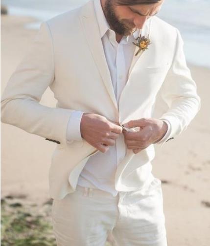 Summer Ivory Linen Beach Wedding Suit Groom Tuxedo Prom Dinner Suit For Men Best Man Casual Two Pieces (Jacket+Trousers, Black
Summer Ivory Linen Beach Wedding Suit Groom Tuxedo Prom Dinner Suit For Men Best Man Casual Two Pieces (Jacket+Trousers, Black