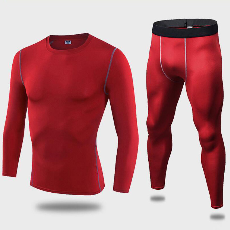 Men's tactical fleece thermal underwear sweat quick drying thermo underwear mens breathable elasticity Long Johns tops pants set